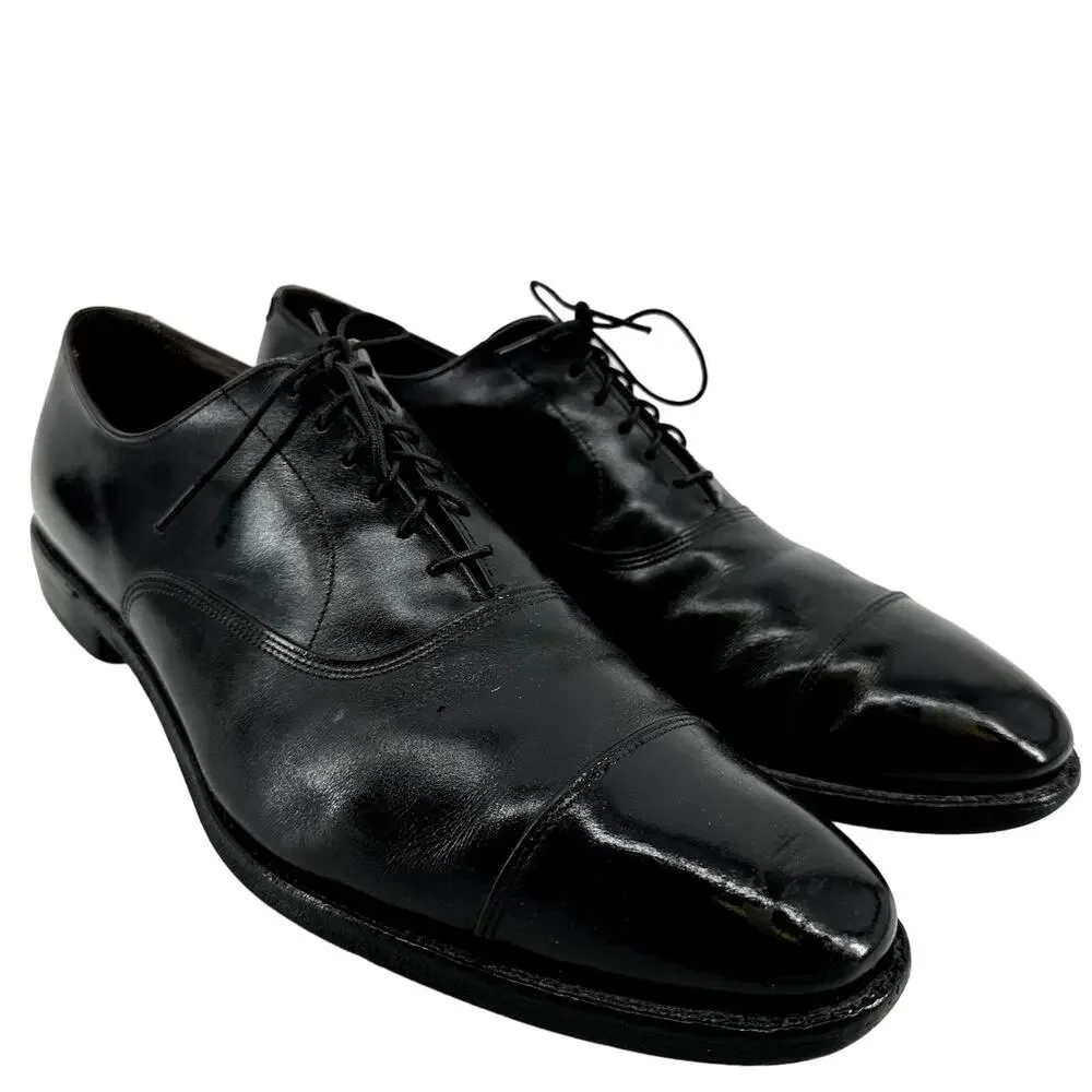 Allen Edmonds Park Avenue Cap Toe Oxford Dress Shoe Leather Formal Black 13AA